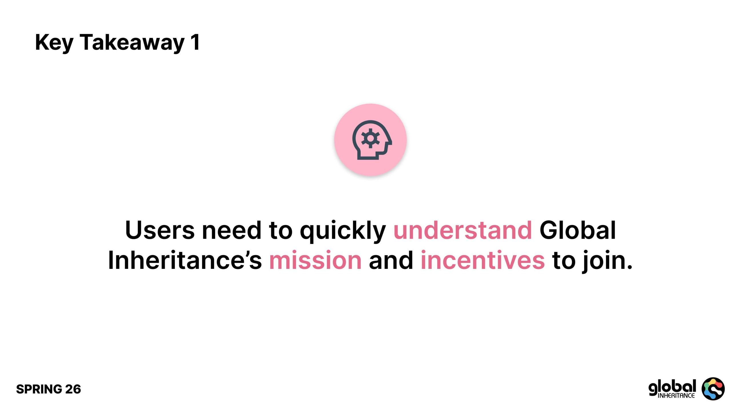Global Inheritance brand and website re-design presentation, slide 22