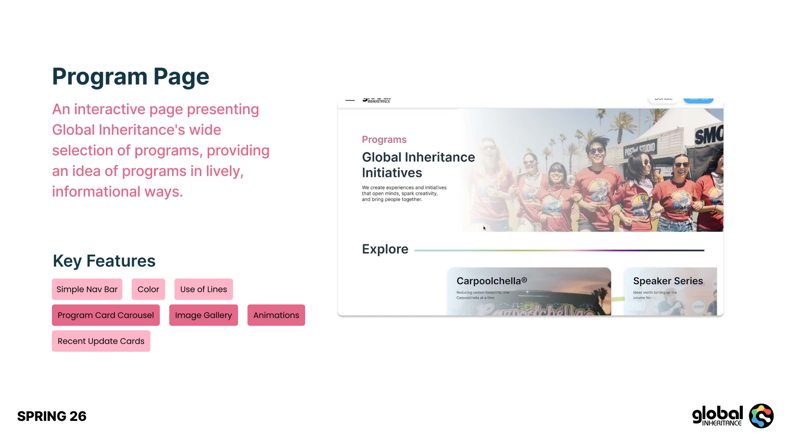 Global Inheritance brand and website re-design presentation, slide 35