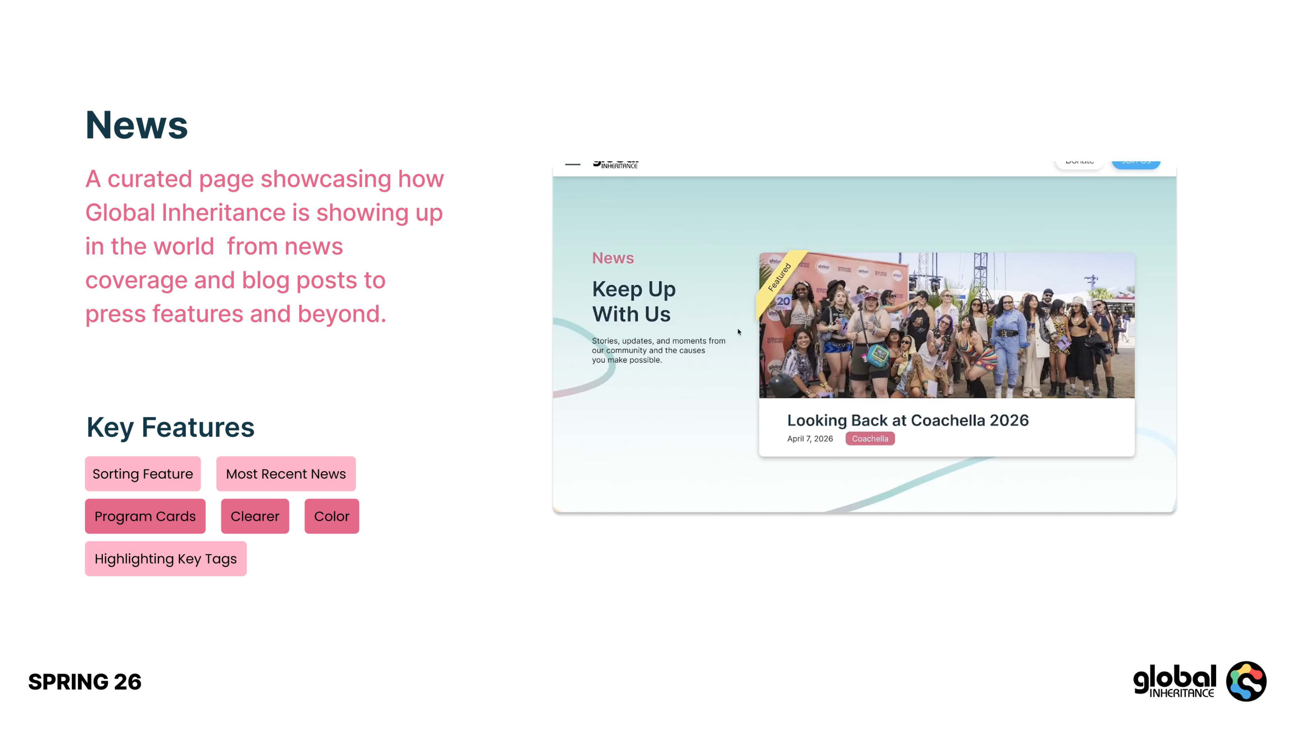 Global Inheritance brand and website re-design presentation, slide 37
