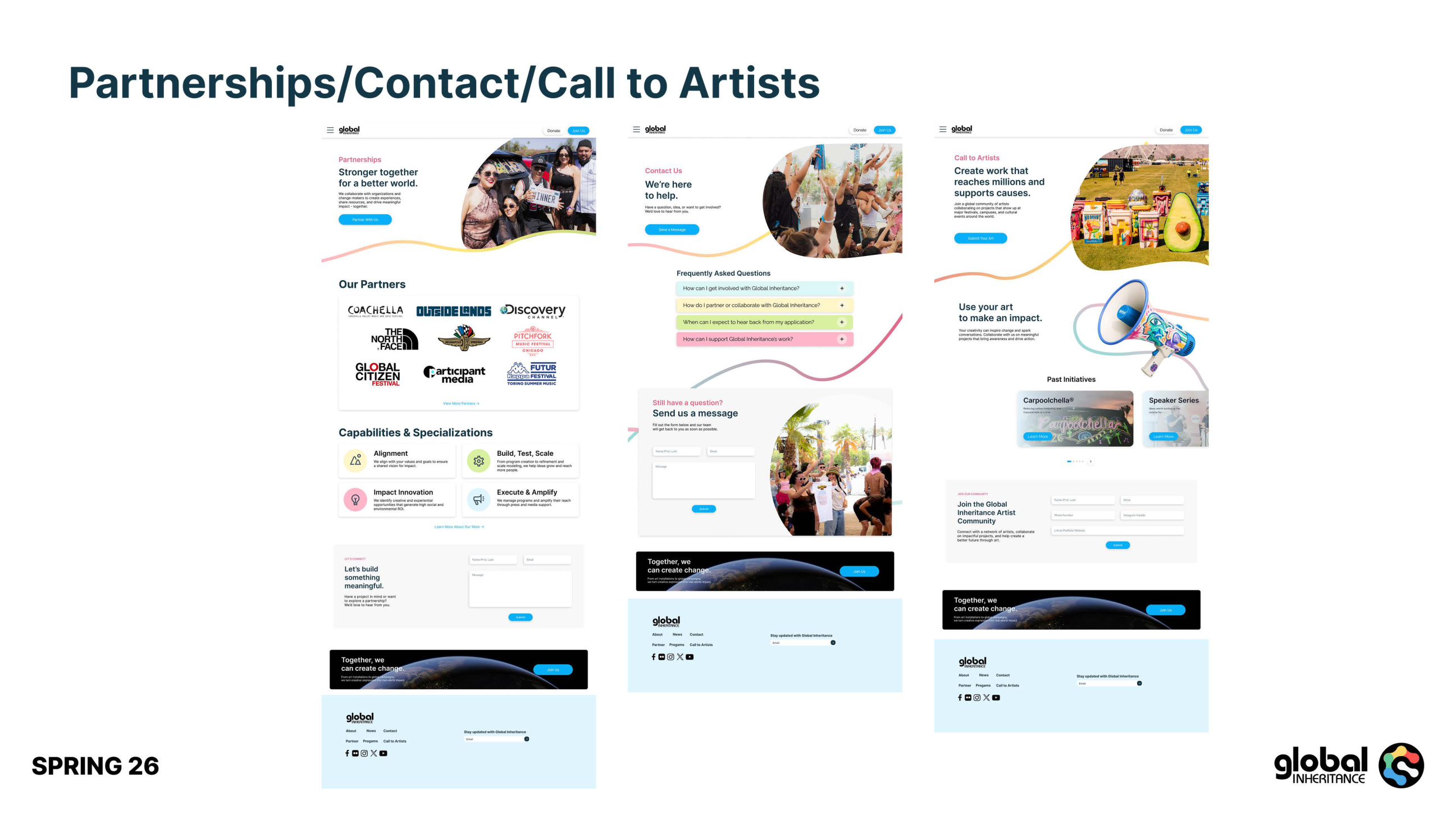 Global Inheritance brand and website re-design presentation, slide 40