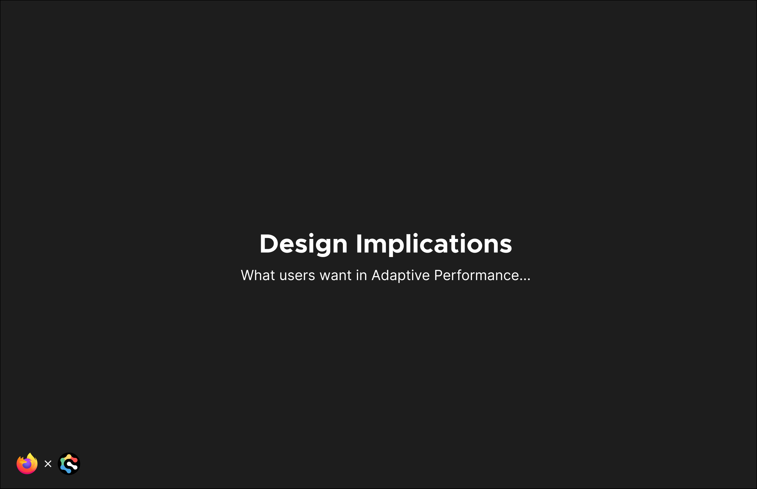 Mozilla Adaptive Performance presentation, slide 20